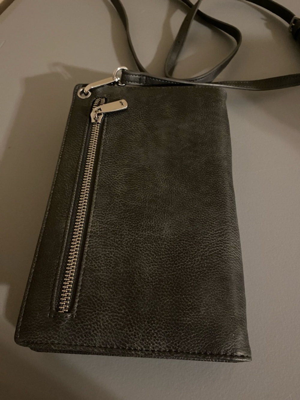 ESPE Crossbody with Lavender Floral Front Pocket - Light Blue & Black - Picture 5 of 9